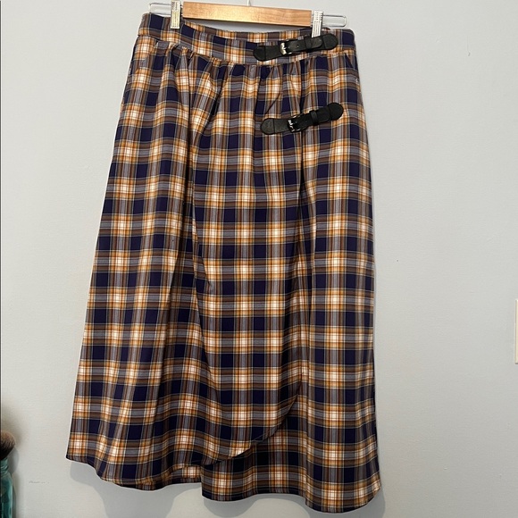 Alice’s Pig purple and orange plaid skirt. - Picture 6 of 7